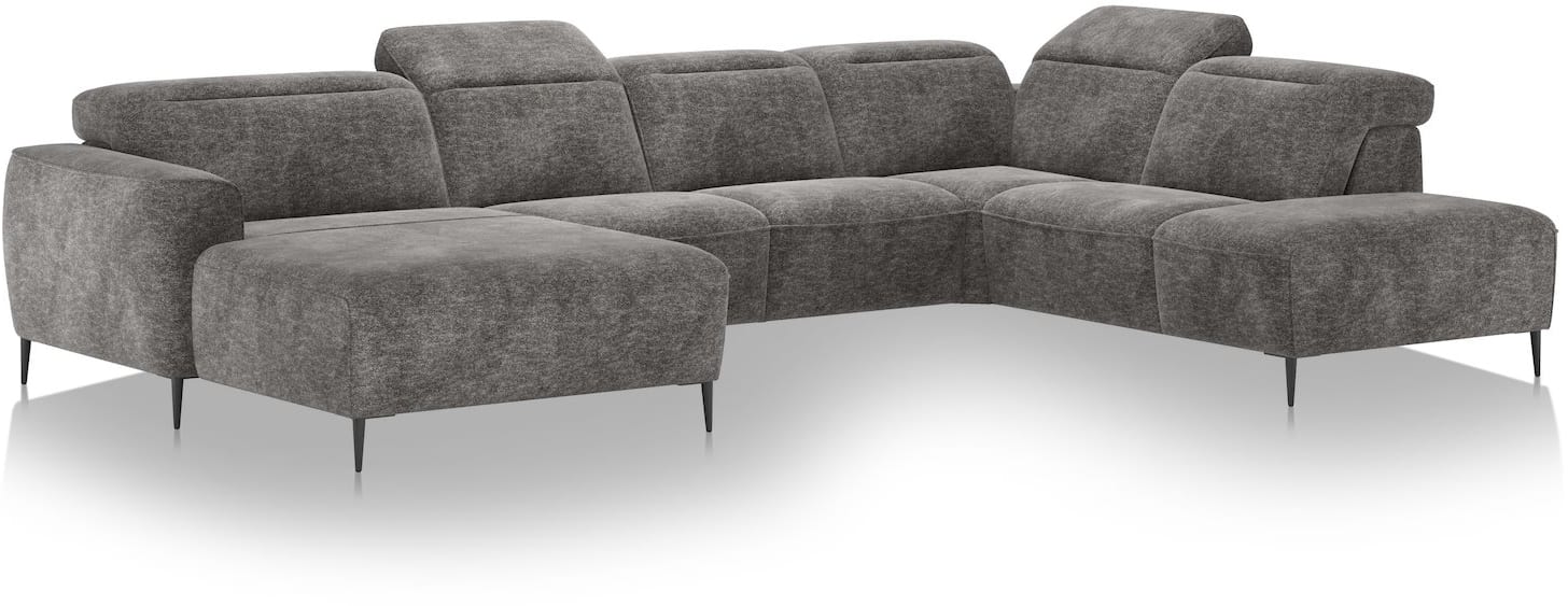 XOOON - Nazare - Banken - Longchair links - 2 zits zonder armen - ottomane groot rechts