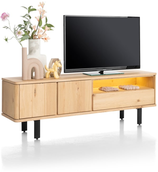 Henders and Hazel - Homestead - lowboard 180 cm - 2-deuren + 1-lade + 1-niche (+ LED)