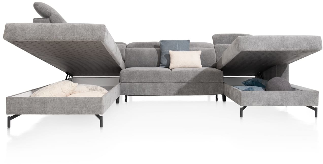 XOOON - Rialto - Banken - Ottomane links - 2,5 zits zonder armen - longchair rechts