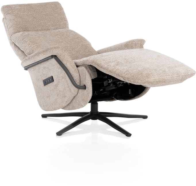 Henders & Hazel - Stelvio - fauteuil relax - électrique + batterie - pied graphite - appui-tête électrique