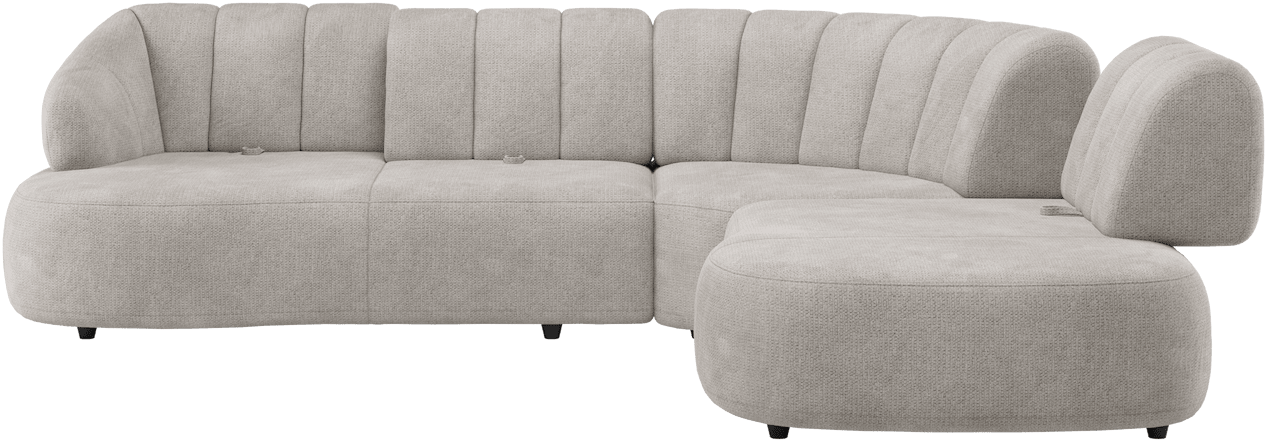 H&H - Coimbra - Canapés - 2,5 places accoudoir gauche reglable - grande element d&#39;angle - petite ottomane droite reglable