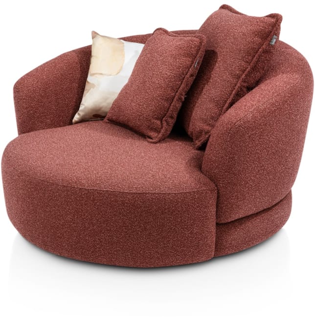 XOOON - Cervos - fauteuil draaibaar - rond 130cm incl. 1 kussen 60x60 + 1 kussen 45x45