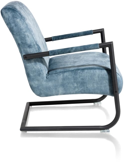 Henders and Hazel - Angelica - Industrieel - bijzetfauteuil + zwart frame (ROB)