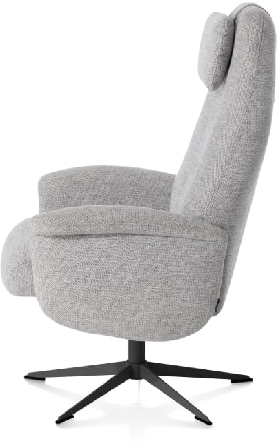 XOOON - Tonale - relax-fauteuil incl. poef - graphiet frame