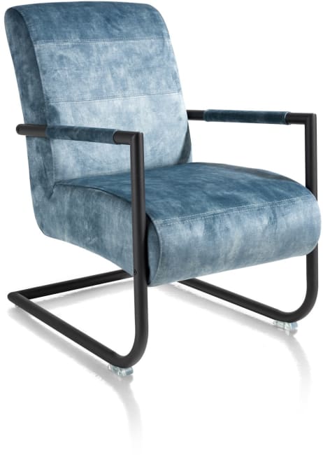 Henders and Hazel - Angelica - Industrieel - bijzetfauteuil + zwart frame (ROB)