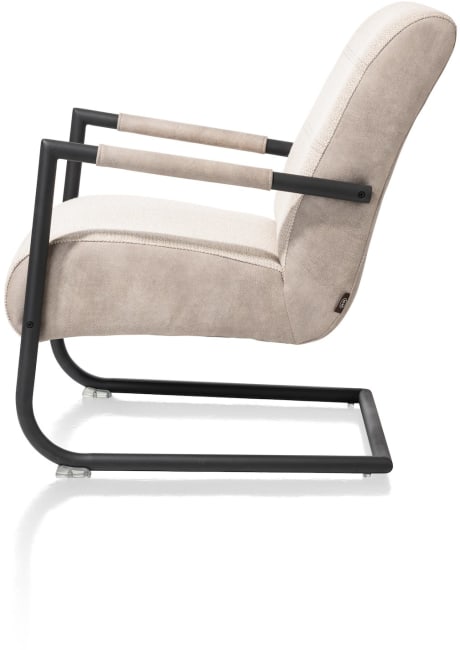Henders and Hazel - Angelica - Industrieel - bijzetfauteuil + zwart frame (ROB)