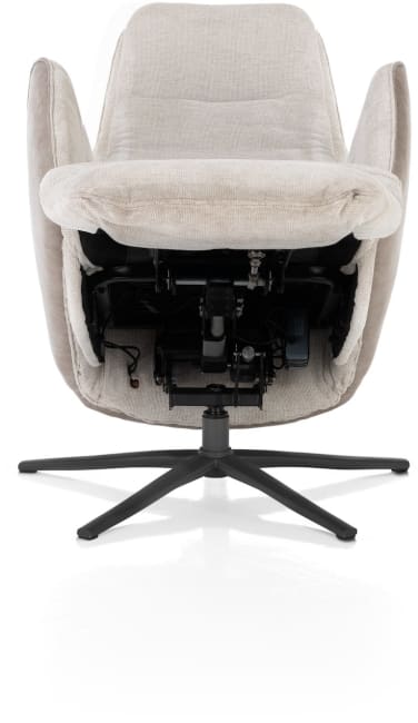 Henders & Hazel - Felino - fauteuil relax-électrique - 2 moteurs - appui-tête réglable manuel - pied graphite