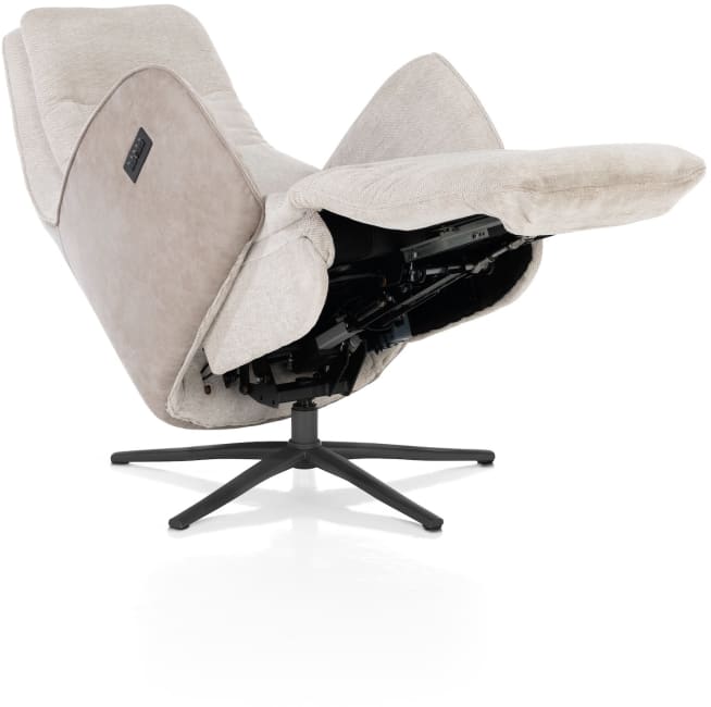 Henders & Hazel - Felino - fauteuil relax-électrique - 2 moteurs - appui-tête réglable manuel - pied graphite