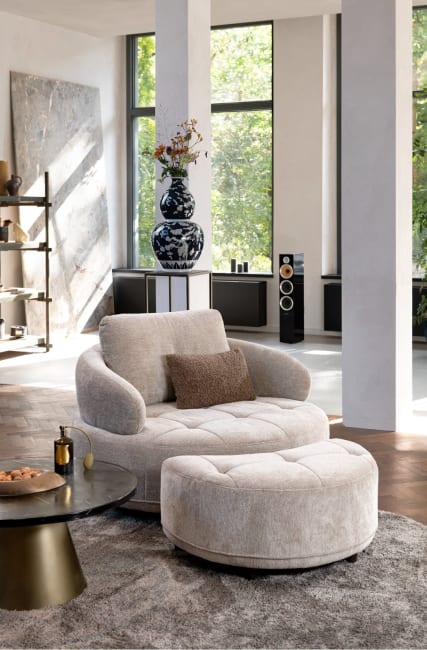 Henders & Hazel - Borgia - fauteuil - 130 cm