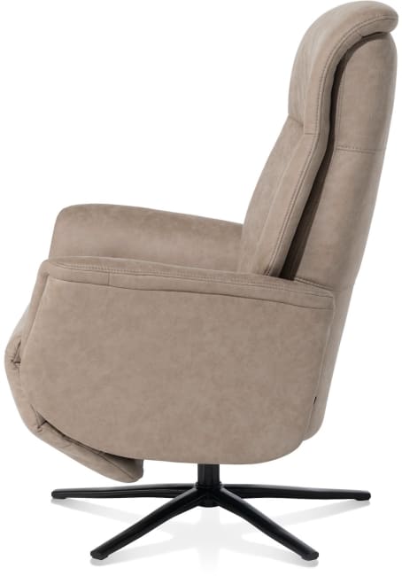 Henders & Hazel - Nocara - fauteuil relax - manuel - pied noir - appui-tête fix