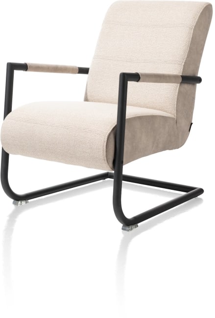 Henders and Hazel - Angelica - Industrieel - bijzetfauteuil + zwart frame (ROB)