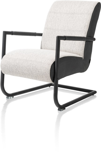 Henders and Hazel - Angelica - Industrieel - bijzetfauteuil + zwart frame (ROB)