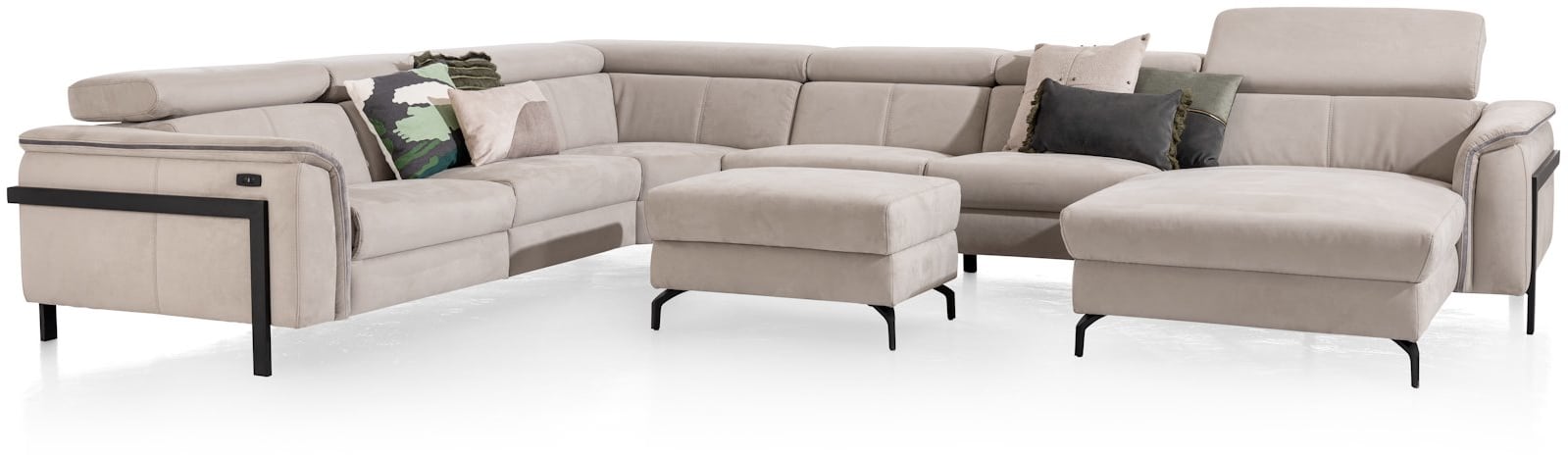 Henders & Hazel - Tycan - Moderne - Canapés - pouf grand - 80 x 60 cm