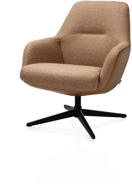 XOOON - Vernon - fauteuil met draaifunctie - lage rug