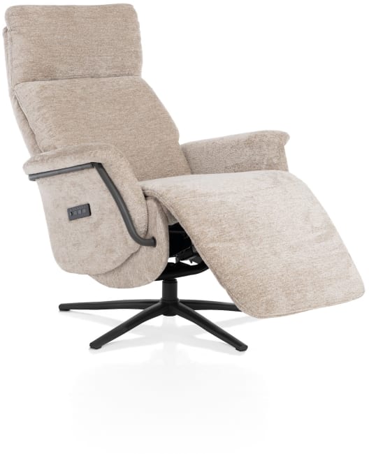Henders & Hazel - Stelvio - fauteuil relax - électrique + batterie - pied graphite - appui-tête électrique