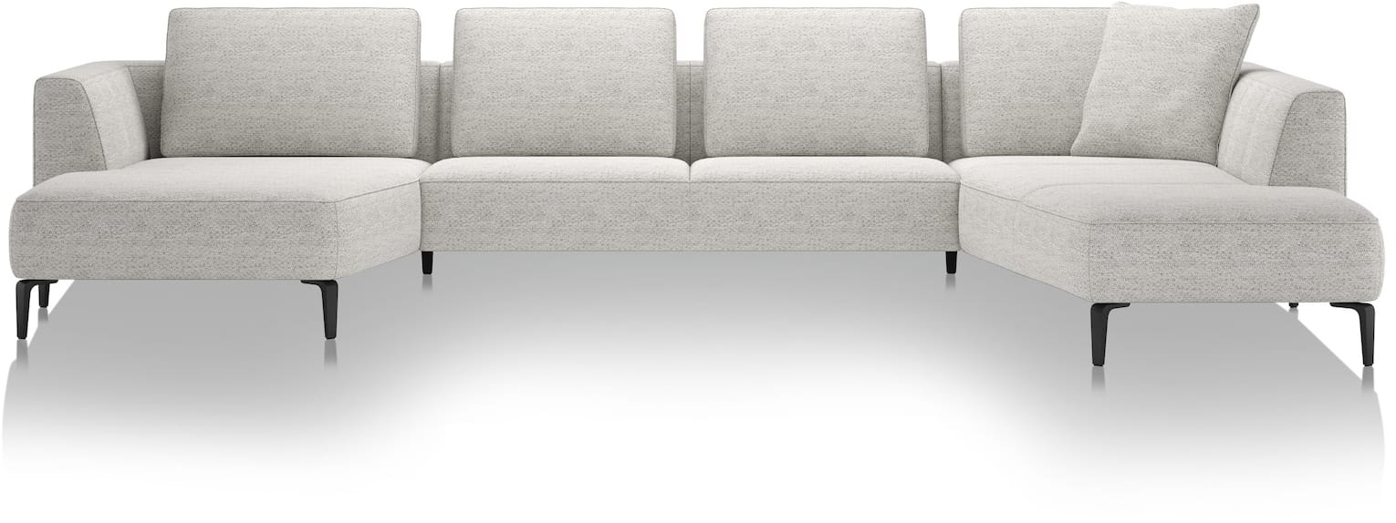 XOOON - Brampton - Banken - Longchair links - 2,5 zits zonder armen - ottomane rechts