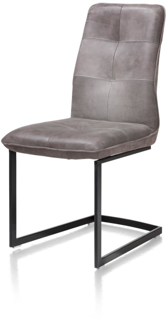 Henders & Hazel - Milan Leder - Industrie - Stuhl - Swing schwarz viereckig