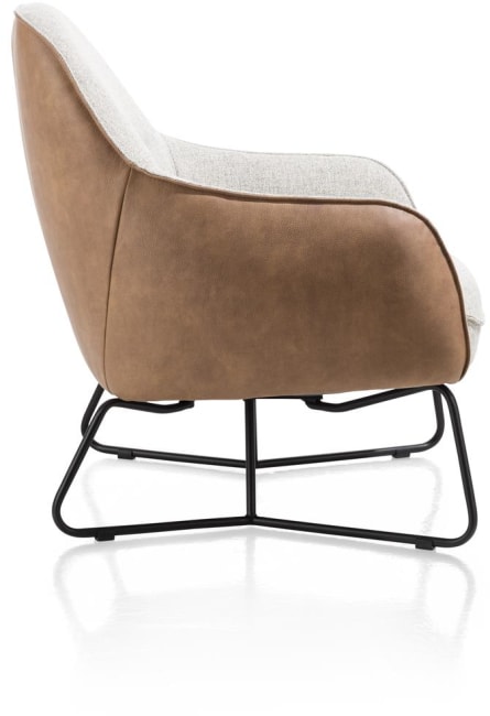 XOOON - Oviedo - Skandinavisches Design - Sessel mit niedriege Rücken