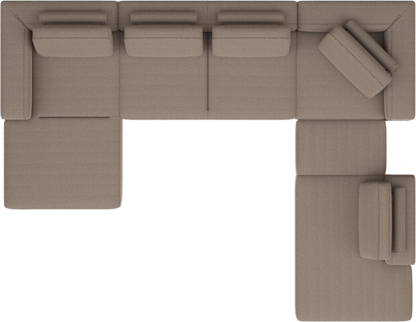 XOOON - Verona - Minimalistisch design - Banken - 2-zits element zonder arm