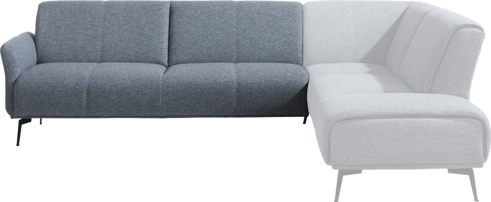 XOOON - Manarola - Design minimaliste - Canapes - 3-places accoudoir gauche