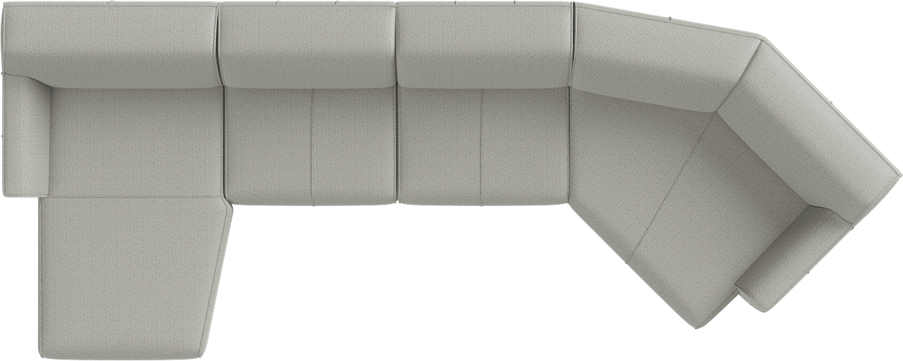 XOOON - Malaga - Banken - curved longchair links - 2,5 zits zonder armen - lounge-end rechts
