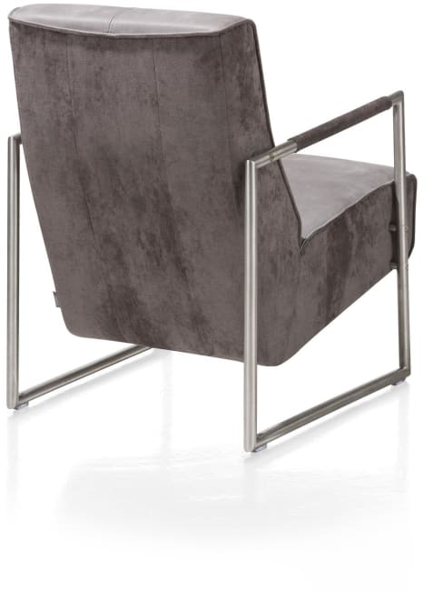 XOOON - Bueno - Scandinavisch design - fauteuil met arm rvs