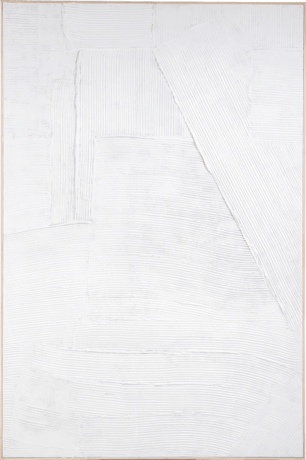 Verbinding betreuren Platteland Master Strokes schilderij wit canvas 120x180cm - COCOmaison