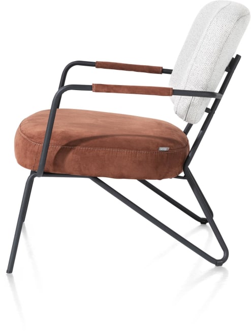 XOOON - June - Scandinavisch design - fauteuil - frame off black + pocketvering