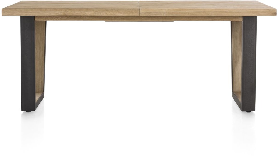 Henders & Hazel - Metalox - Industriel - table à rallonge 190 (+ 50) x 100 cm