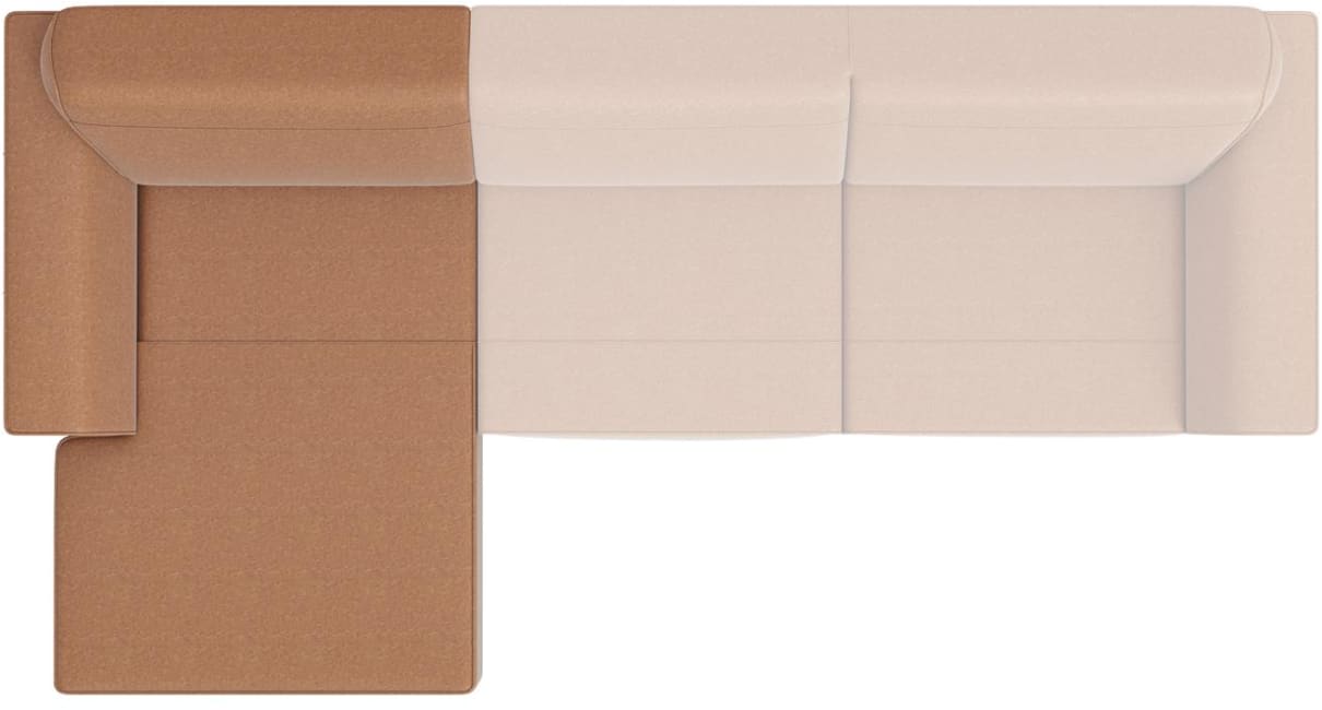 XOOON - Lima - Design minimaliste - Canapes - meridienne gauche