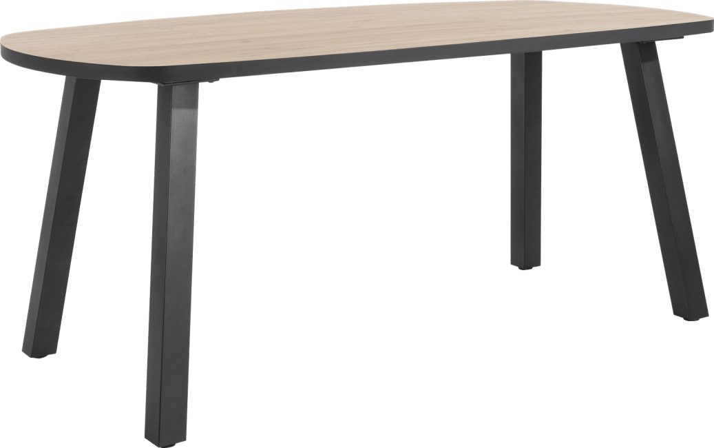 H&H - Avalox - Industriel - table de bar ovale 210 x 110 cm
