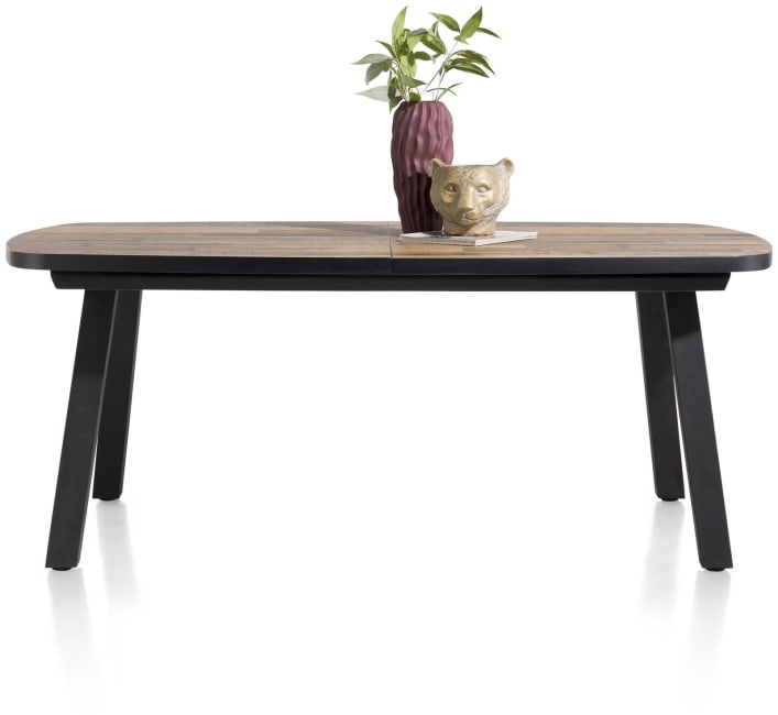 Henders & Hazel - Avalox - Industriel - table à rallonge ovale 190 (+ 60) x 110 cm