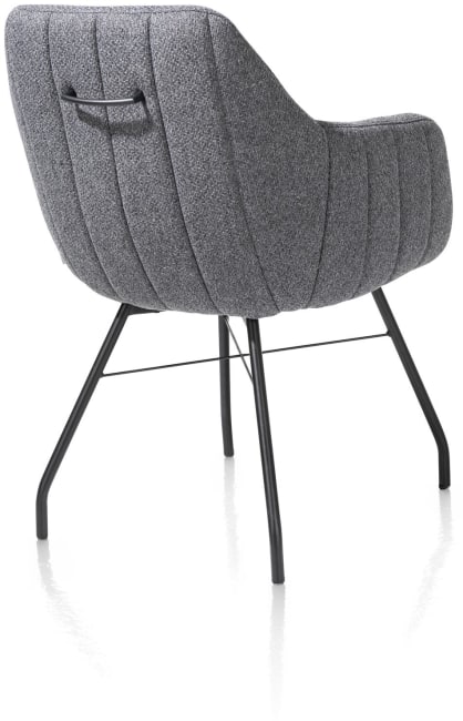 XOOON - Liva - fauteuil - cadre off-black + 4-pieds