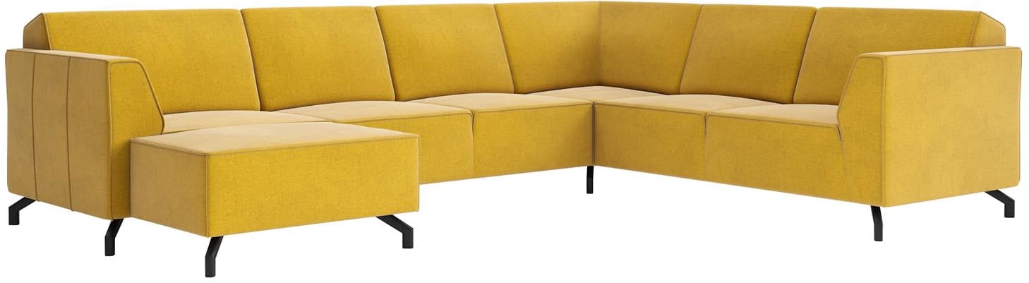 Henders & Hazel - Novara - Modern - Sofas - 2-Sitzer ohne Armlehnen + Longchair - links