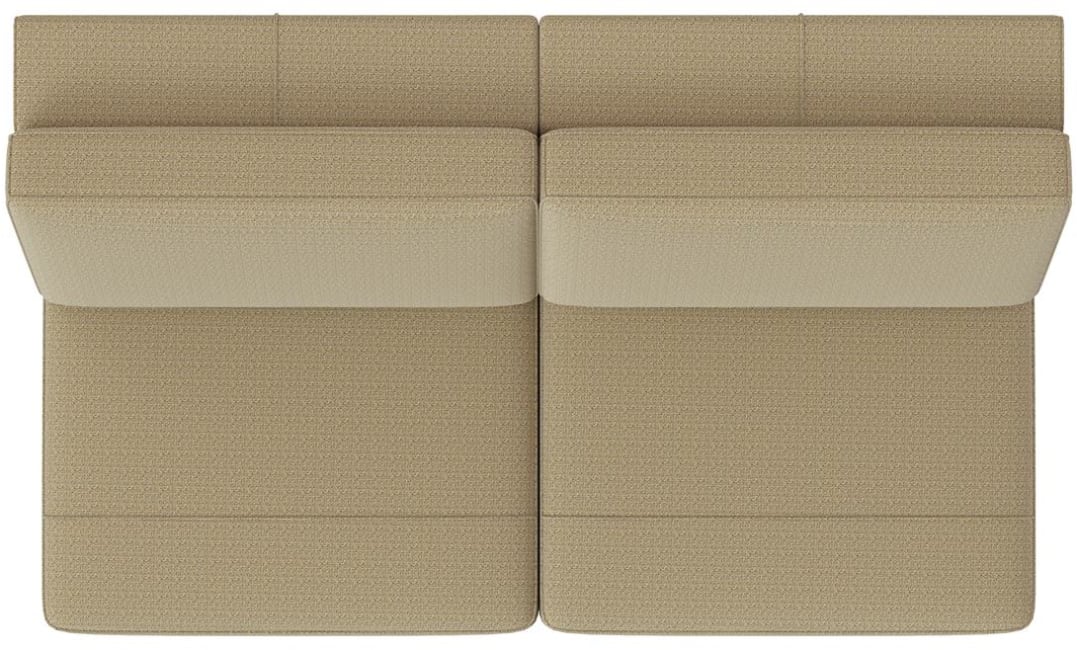 XOOON - Denver - Minimalistisches Design - Sofas - 3-Sitzer ohne Armlehnen