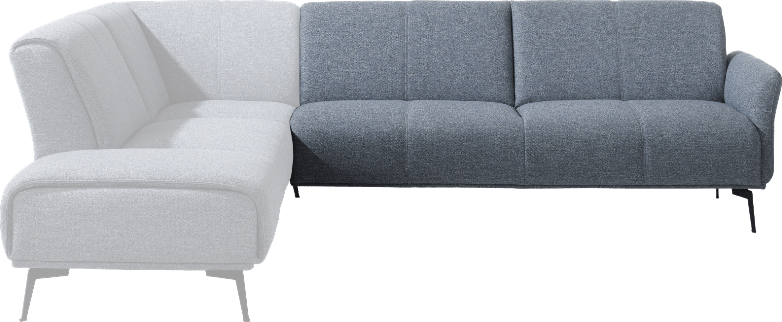 XOOON - Manarola - Design minimaliste - Canapes - 3-places accoudoir droite