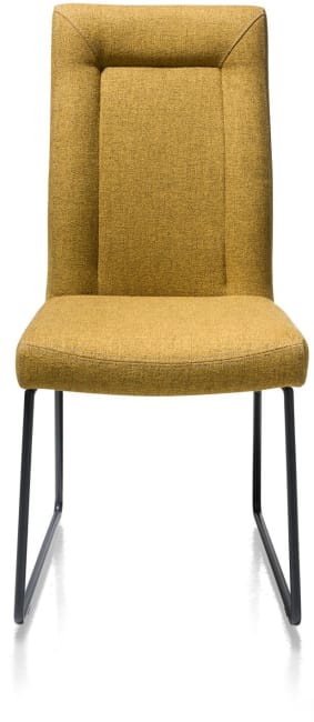 H&H - Malene - Moderne - chaise - cadre tube noir - poignee rond