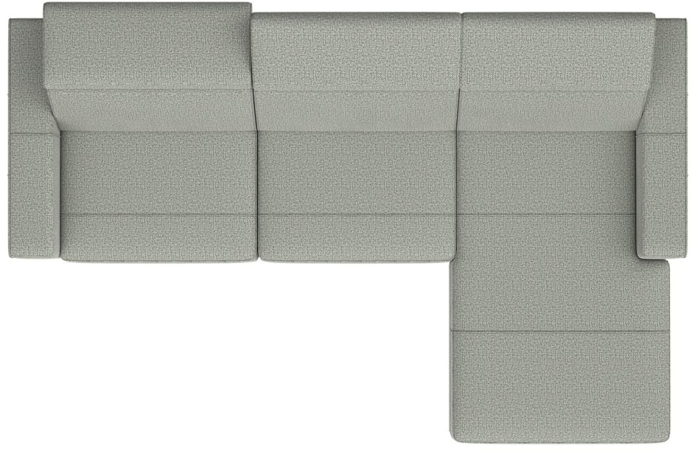 XOOON - Denver - Design minimaliste - Canapés - 3-places accoudoir gauche