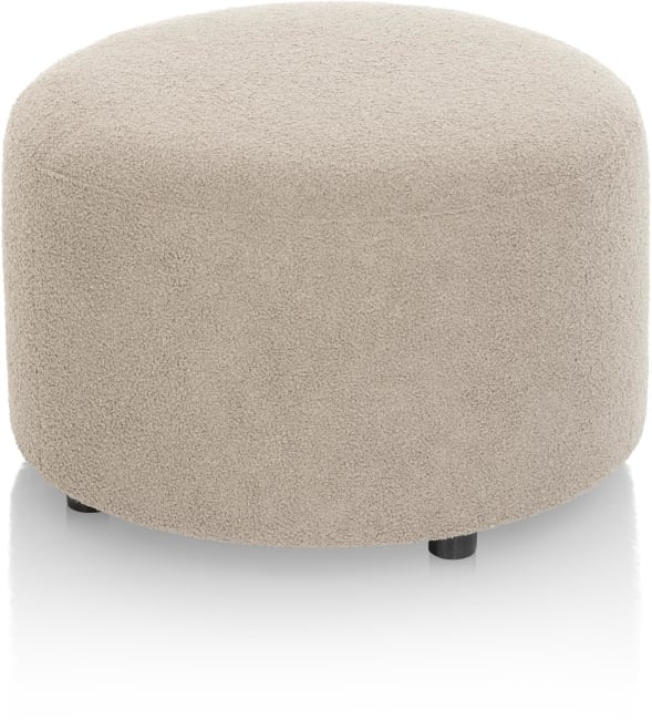 XOOON - Zach - Salons - poef rond 65 cm - hoogte 40 cm - selected choices