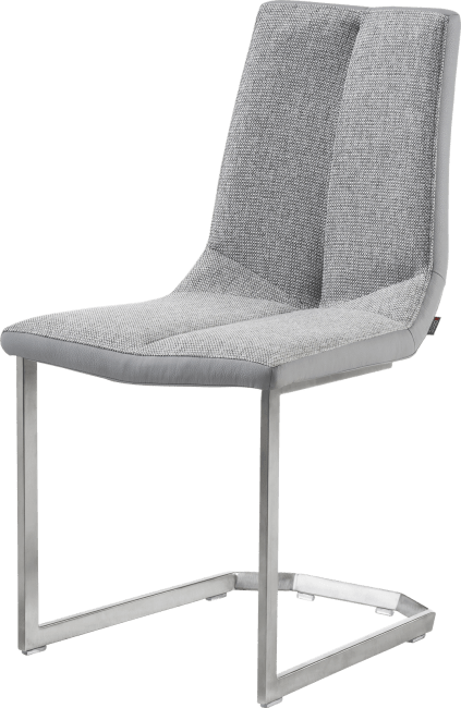 XOOON - Artella - design Scandinave - chaise inox traineau carre