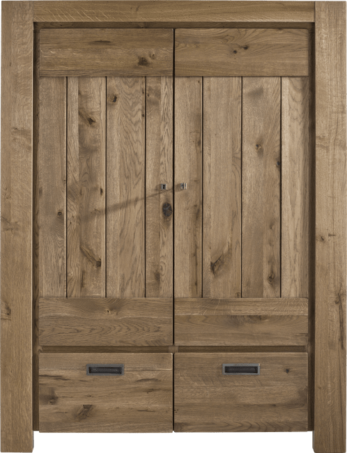 H&H - Santorini - Pur - armoire 2-portes + 2-tiroirs