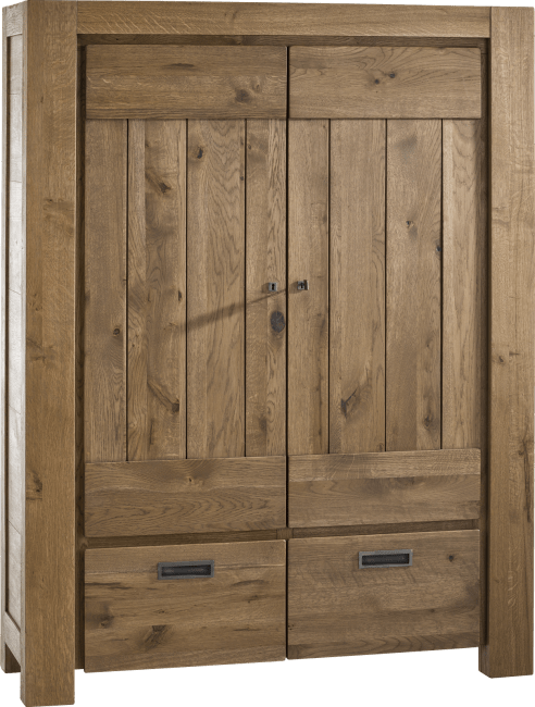 H&H - Santorini - Pur - armoire 2-portes + 2-tiroirs
