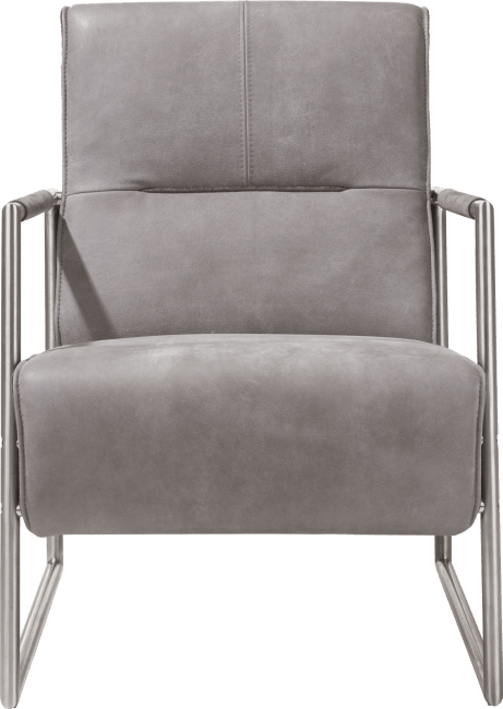 XOOON - Bueno - Skandinavisches Design - Sessel mit edelstahl Armlehne