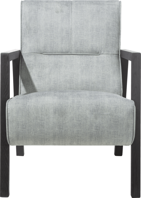 XOOON - Bueno - Scandinavisch design - fauteuil met houten arm vintage clay / white / black