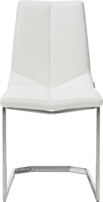XOOON - Arto - design Scandinave - chaise inox traineau carre