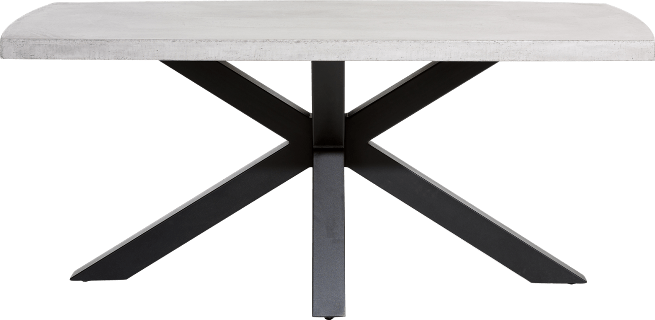 H&H - Maestro - Industriel - table 210 x 103 cm - plateau beton