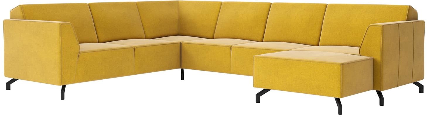 Henders & Hazel - Novara - Modern - Sofas - 2-Sitzer ohne Armlehnen + Longchair - rechts
