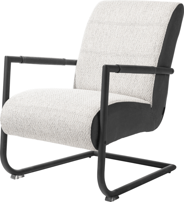 H&H - Angelica - Industriel - fauteuil rough off black