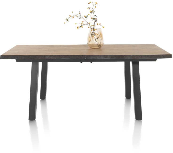 H&H - Carreras - table à rallonge 160 (+ 50) x 100 cm