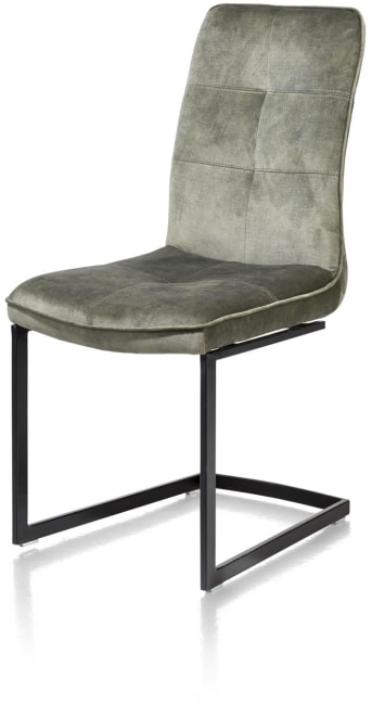 Henders & Hazel - Milva - Industriel - chaise - pied noir traineau carre